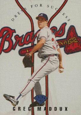 1997 Leaf Dress For Success Greg Maddux #1 Baseball Card