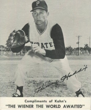 1961 Kahn's Wieners Harvey Haddix # Baseball Card