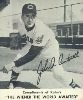 1961 Kahn's Wieners John A. Antonelli # Baseball Card