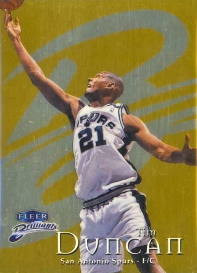 1998 Fleer Brilliants Tim Duncan #1G Basketball Card