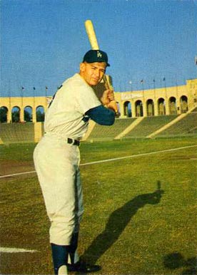 1961 Morrell Meat Dodgers Norm Larker #5 Baseball Card
