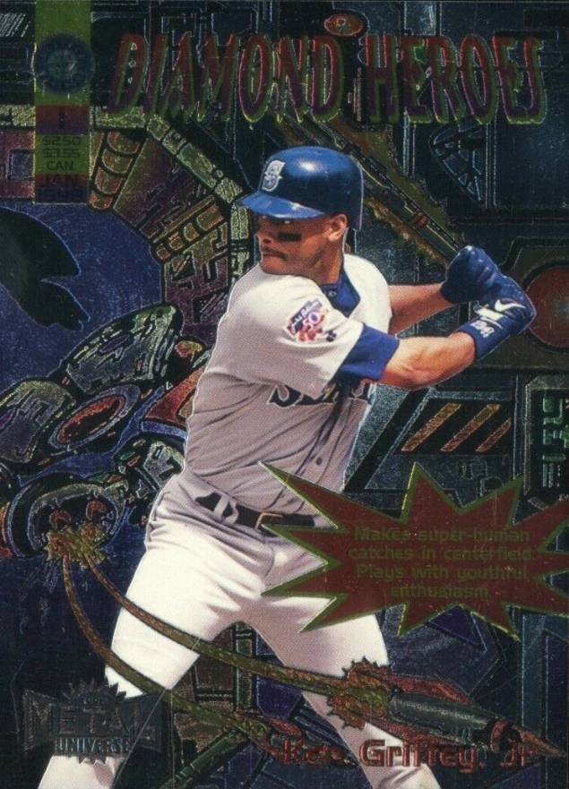 1998 Metal Universe Diamond Heroes Ken Griffey Jr. #1 Baseball Card