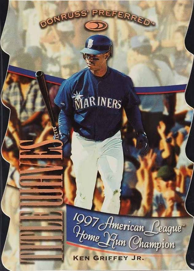 1998 Donruss Preferred Title Waves Ken Griffey Jr. #8 Baseball Card