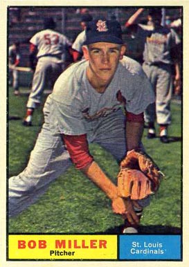 1961 Topps Bob Miller #314 Baseball Card