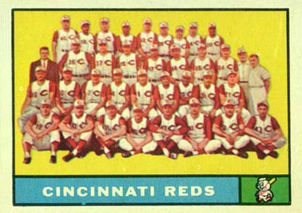 1961 Topps Cincinnati Reds Team #249 Baseball Card