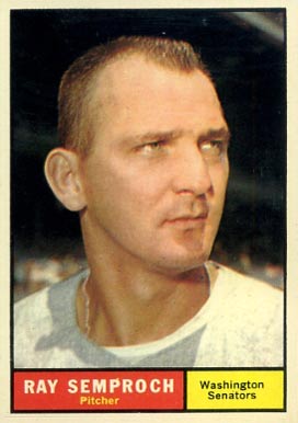 1961 Topps Ray Semproch #174 Baseball Card