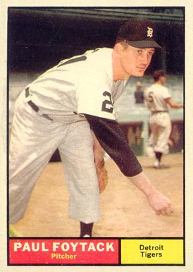 1961 Topps Paul Foytack #171 Baseball Card