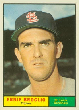 1961 Topps Ernie Broglio #420 Baseball Card