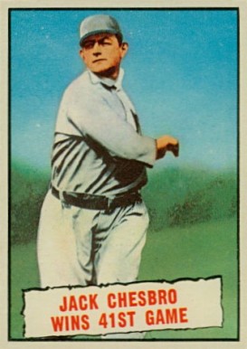 1961 Topps Jack Chesbro Wins 41st Game #407 Baseball Card
