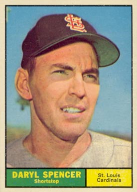 1961 Topps Daryl Spencer #357 Baseball Card