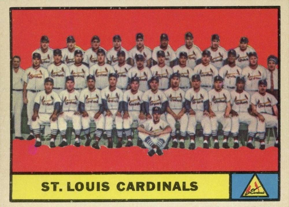1961 Topps St. Louis Cardinals Team #347 Baseball Card