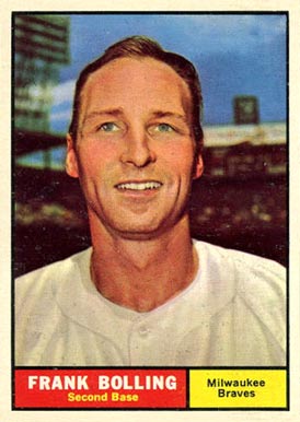 1961 Topps Frank Bolling #335 Baseball Card