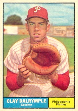 1961 Topps Clay Dalrymple #299 Baseball Card