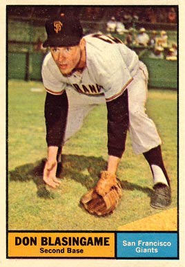 1961 Topps Don Blasingame #294 Baseball Card