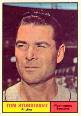1961 Topps Tom Sturdivant #293 Baseball Card