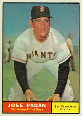 1961 Topps Jose Pagan #279 Baseball Card