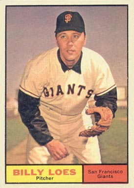 1961 Topps Billy Loes #237 Baseball Card