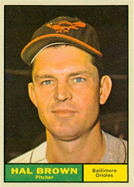 1961 Topps Hal Brown #218 Baseball Card