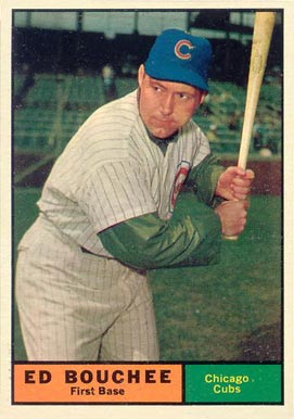 1961 Topps Ed Bouchee #196 Baseball Card