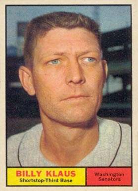 1961 Topps Billy Klaus #187 Baseball Card