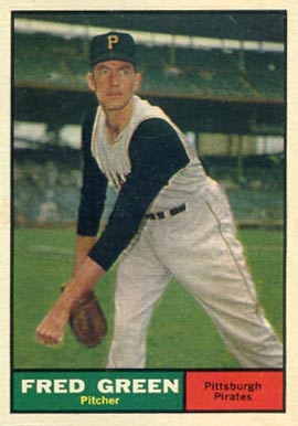 1961 Topps Fred Green #181 Baseball Card