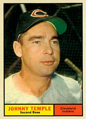 1961 Topps Johnny Temple #155 Baseball Card