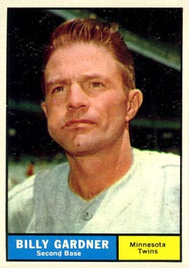 1961 Topps Billy Gardner #123 Baseball Card