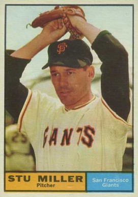 1961 Topps Stu Miller #72 Baseball Card