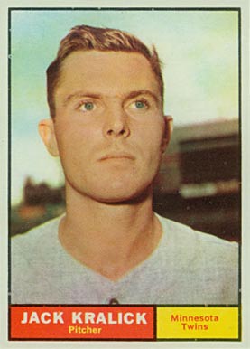 1961 Topps Jack Kralick #36 Baseball Card