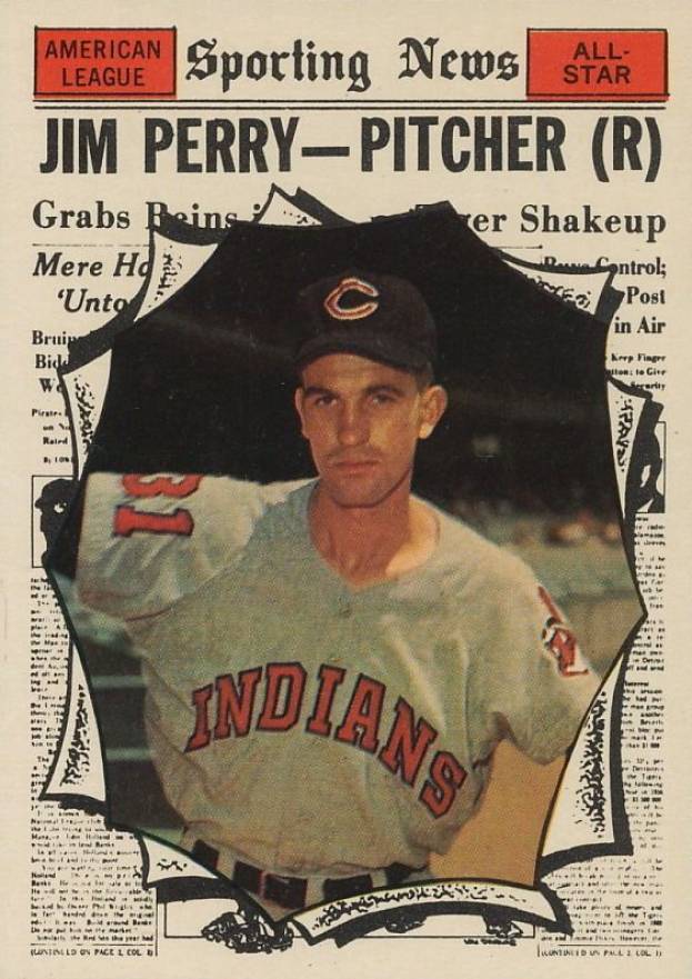 1961 Topps Jim Perry #584 Baseball Card