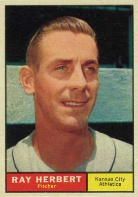1961 Topps Ray Herbert #498 Baseball Card