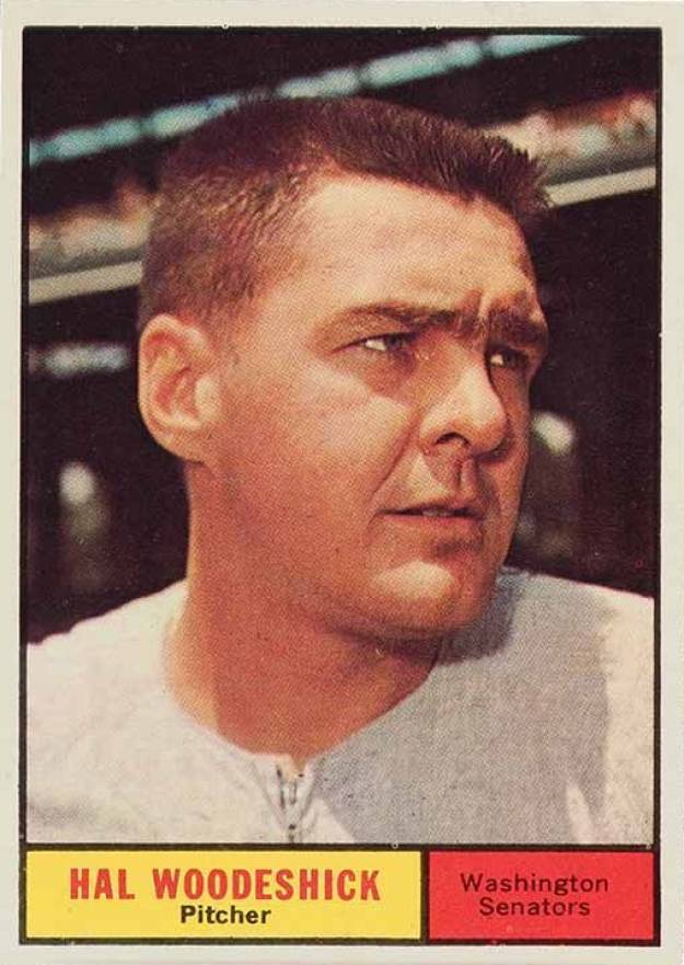 1961 Topps Hal Woodeshick #397 Baseball Card