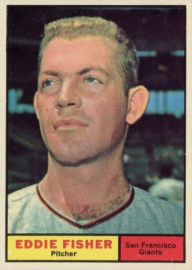1961 Topps Eddie Fisher #366 Baseball Card