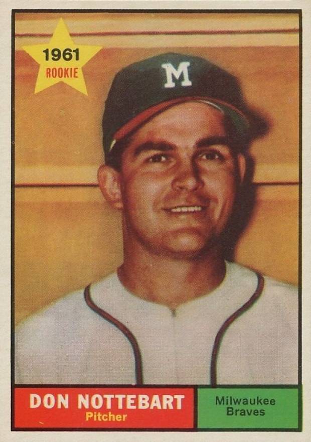 1961 Topps Don Nottebart #29 Baseball Card