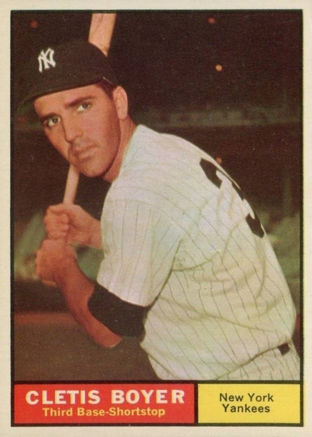 1961 Topps Cletis Boyer #19 Baseball Card