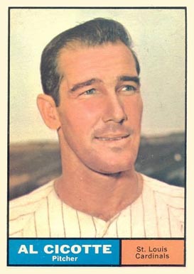 1961 Topps Al Cicotte #241 Baseball Card