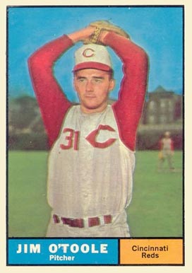1961 Topps Jim O'Toole #328 Baseball Card