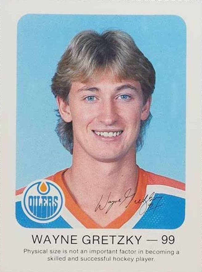 1982 Oilers Red Rooster Wayne Gretzky #99 Hockey Card