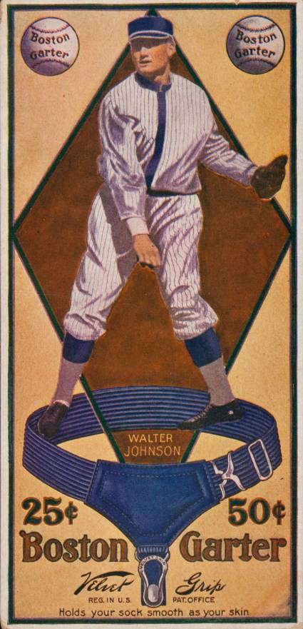 1914 Boston Garter Color Walter Johnson # Baseball Card