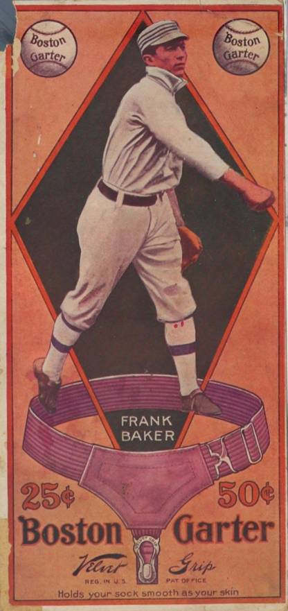 1914 Boston Garter Color Frank Baker #1 Baseball Card