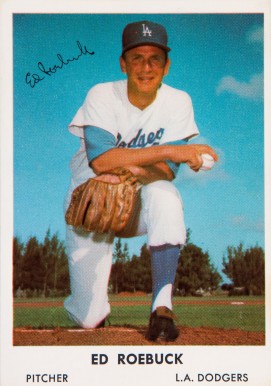 1962 Bell Brand Dodgers Ed Roebuck #37 Baseball Card
