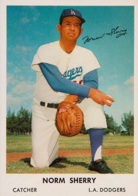 1962 Bell Brand Dodgers Norm Sherry #34 Baseball Card