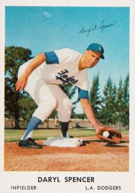 1962 Bell Brand Dodgers Daryl Spencer #20 Baseball Card