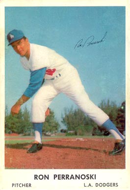 1962 Bell Brand Dodgers Ron Perranoski #16 Baseball Card