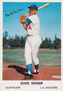 1962 Bell Brand Dodgers Duke Snider #4 Baseball Card