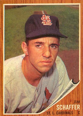 1962 Topps Jim Schaffer #579 Baseball Card
