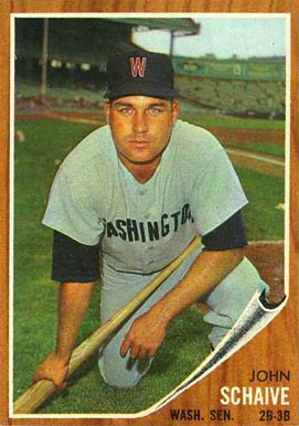 1962 Topps John Schiave #529 Baseball Card