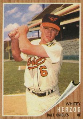 1962 Topps Whitey Herzog #513 Baseball Card