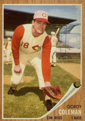 1962 Topps Gordy Coleman #508 Baseball Card
