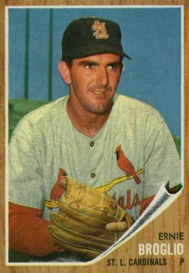 1962 Topps Ernie Broglio #507 Baseball Card
